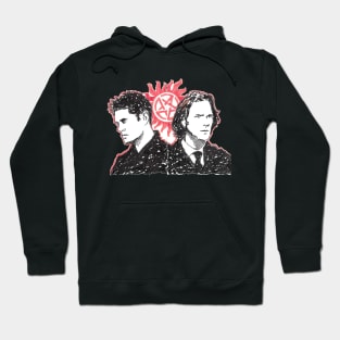 Sam and Dean graffiti fanart Hoodie